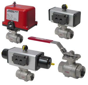NPT 2 inch Pneumatic Air Actuated Ball Valve Stainless actuator Unique
