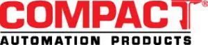 A red and black logo for impact motion products.