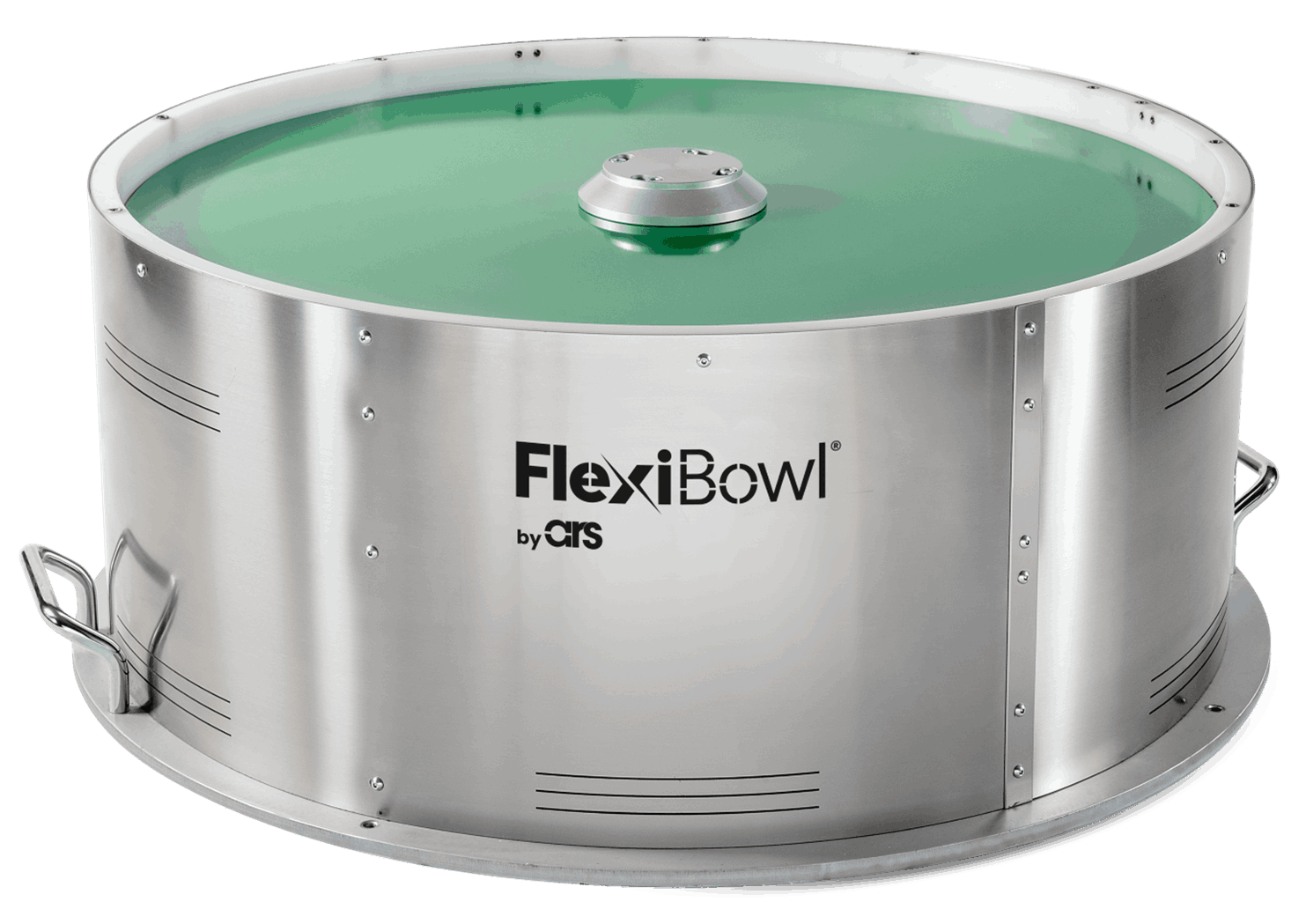 A green bowl is sitting on top of the floor.
