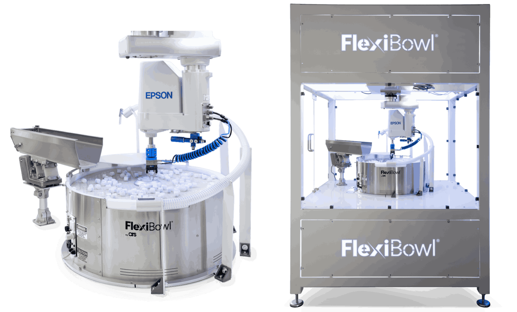 A picture of the flexitank and its machine.