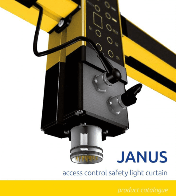 A close up of the front cover of janus