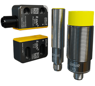 A group of different types of sensors and devices.