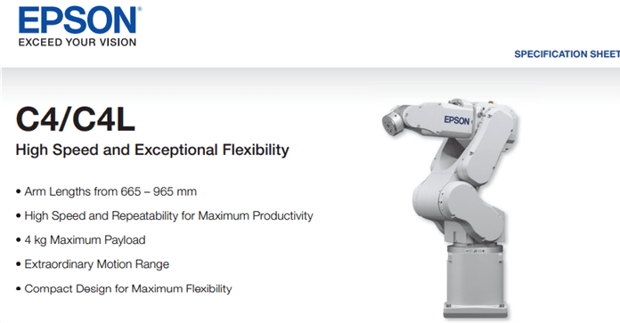 A robot arm with the words " exceptional flexibility ".