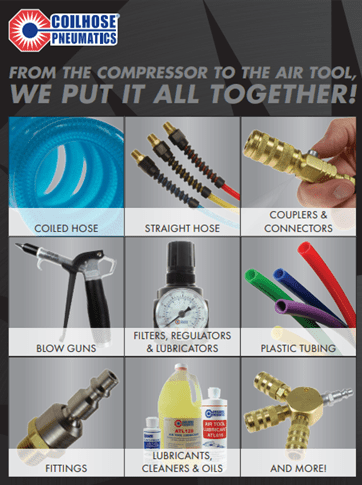 A poster with various types of air tools.