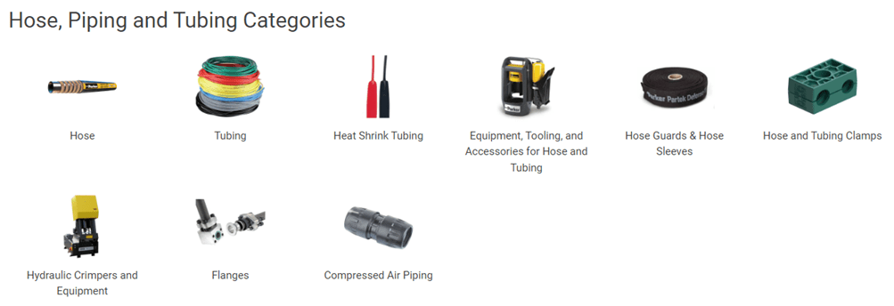 A picture of various electrical products and accessories.