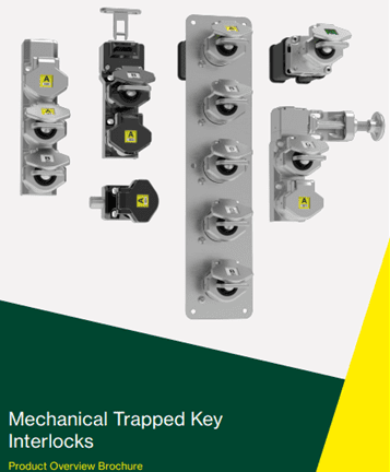 A series of mechanical key switches with the words " mechanical trapped key ".