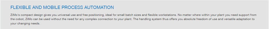 A text box with the words " small batch sizes and finishes for plants."