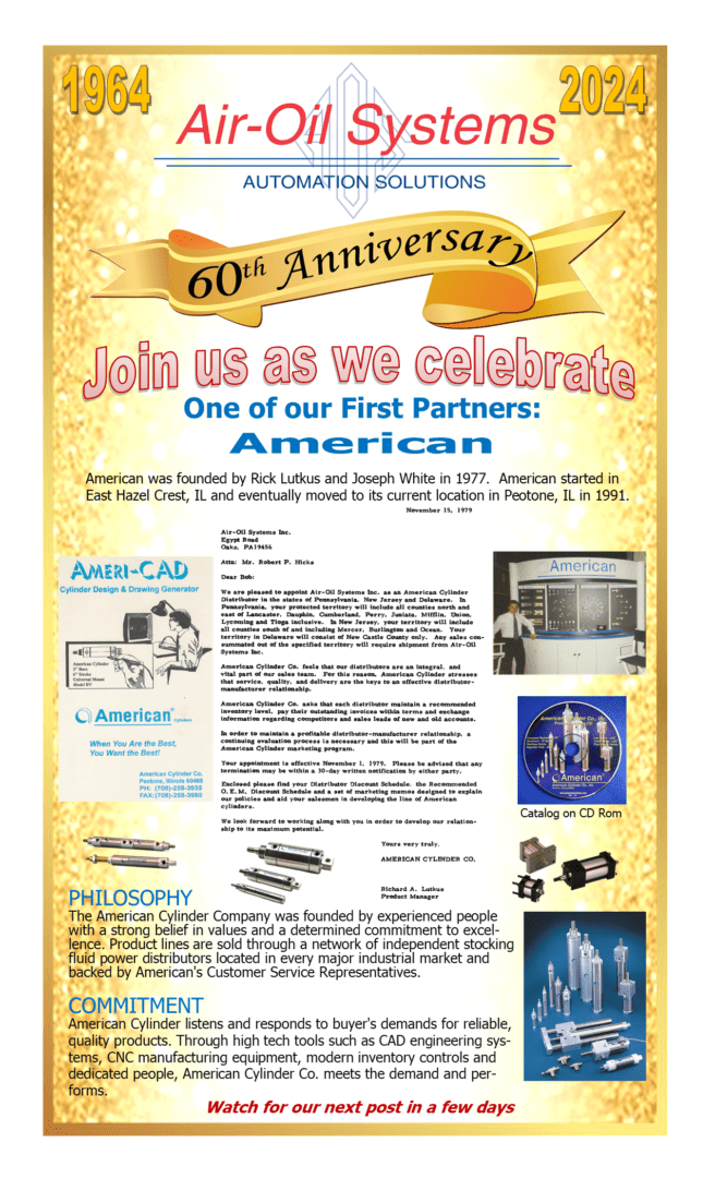 A page of an advertisement for american.