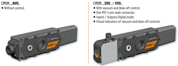 A picture of two different types of pumps.