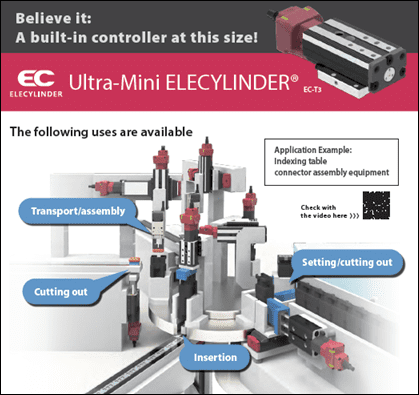 A diagram of the various parts in an elecylinder.
