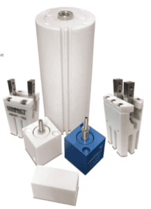 A group of different types of electrical components.