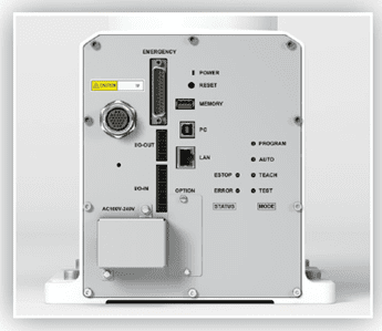A white box with some buttons and wires