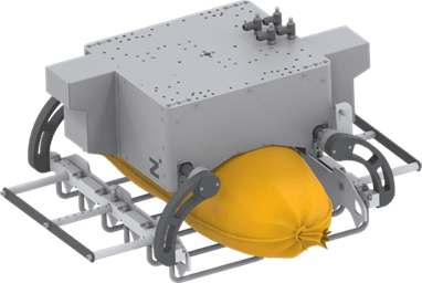 A yellow helmet is on top of a machine.