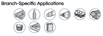 A series of images showing various plastic applications.