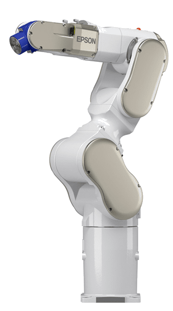 A white arm with two hands on top of it.