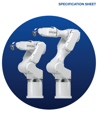 Two white robots are standing in a circle.