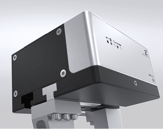 A close up of the front of a projector