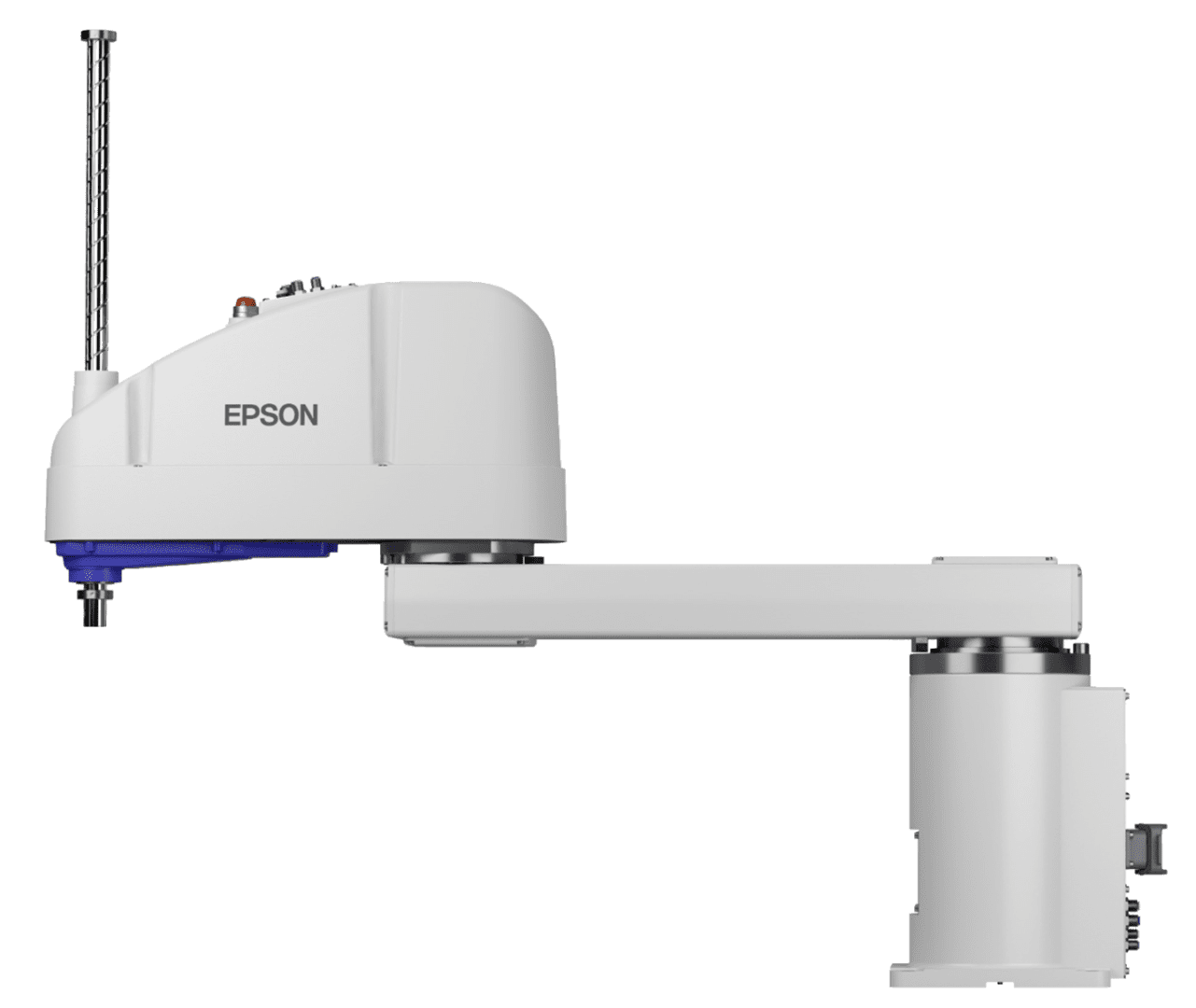 A picture of an epson printer and its arm.