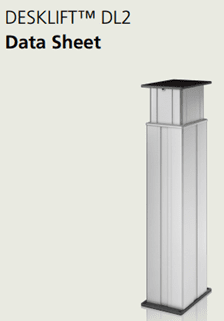 A white pillar with a black top on it