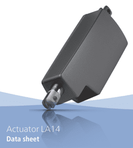 A black box with a blue handle and some text
