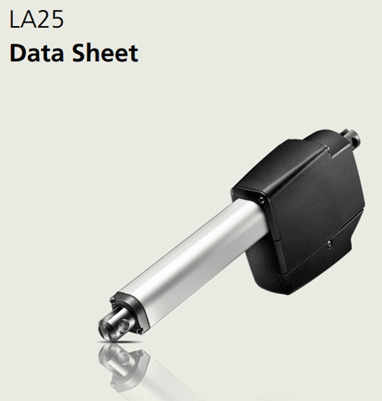 A picture of the la 2 5 data sheet.