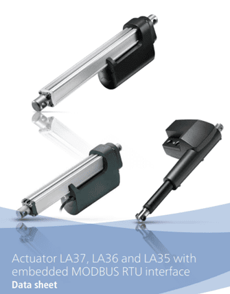 A group of three different types of actuators.