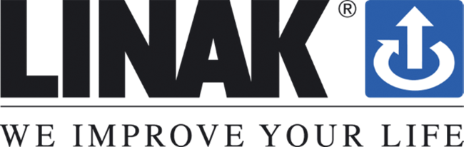 A black and green logo for a company called mak.