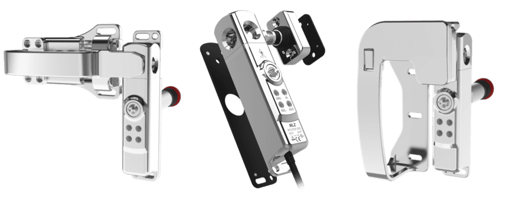 A series of three different types of locks.