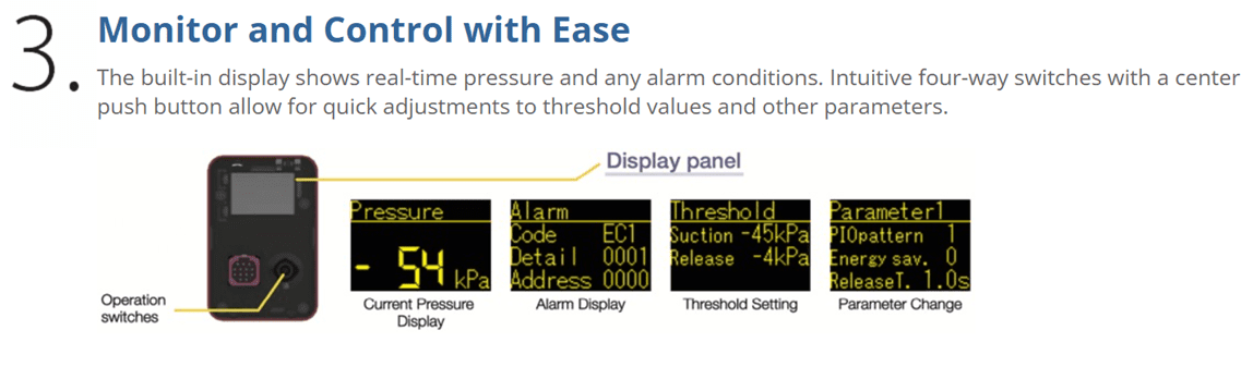 A close up of the display panel for an alarm system