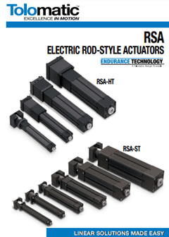 A group of different types of actuators.