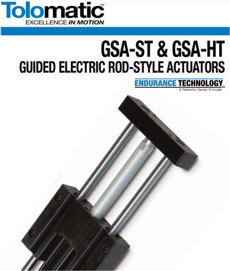 A brochure cover with two actuators attached to one of the same type.