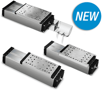 Three different types of linear motion devices.