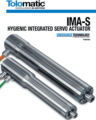 A brochure of the ima-s hygienic servo actuator.
