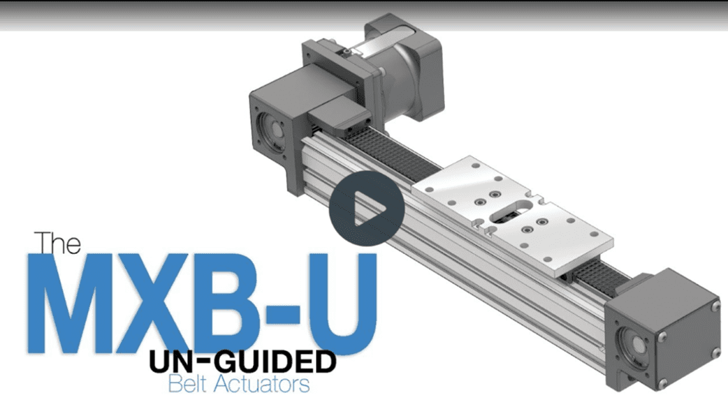 A video of the xb-u gun guided belt actuator.