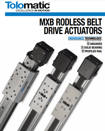 A series of three different types of actuators.
