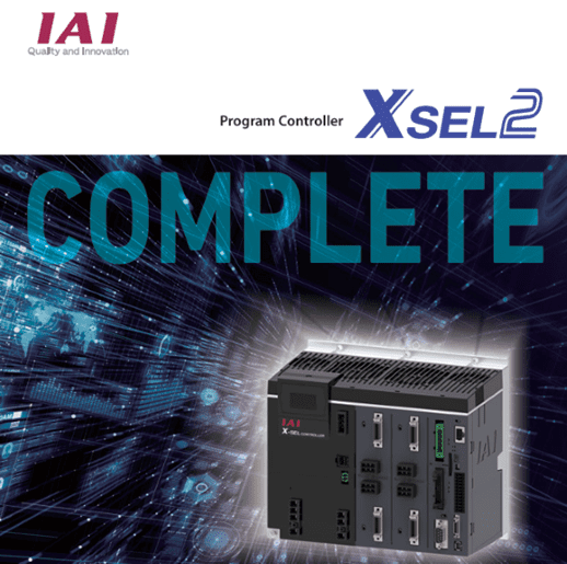 A picture of the front cover of an iai program controller xsel 2 complete.