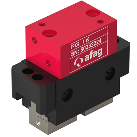 A red and black picture of an afag switch.