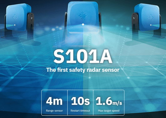 S101A safety radar sensor with advanced detection capabilities.