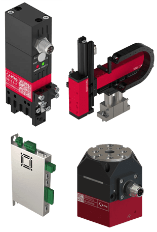 A series of four different types of electrical equipment.