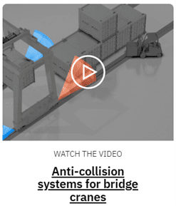 Diagram showing an anti-collision system for bridge safety.