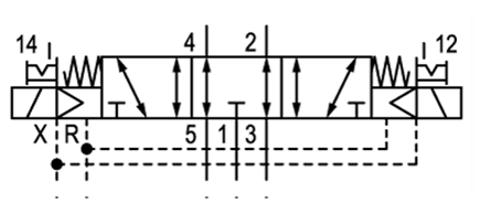 Technical diagram showing measurement annotations on a mechanical part.