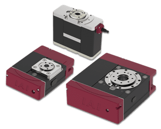 Three vintage-style cameras with black and red bodies.