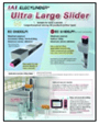 Flyer advertising an ultra-large slider for photography and video.