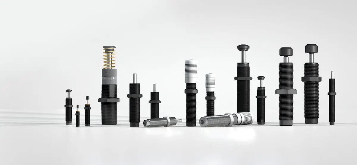 Various industrial vibration dampers and shock absorbers