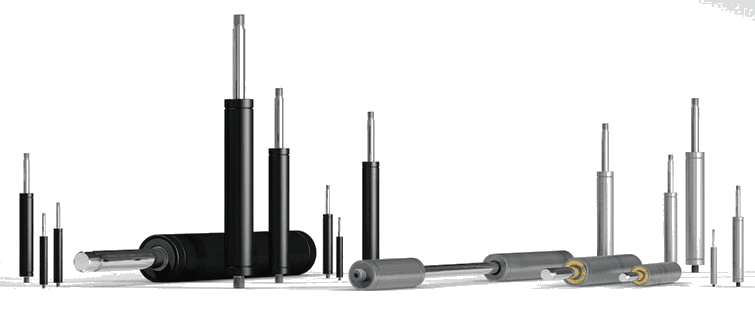 Various shock absorbers and gas springs