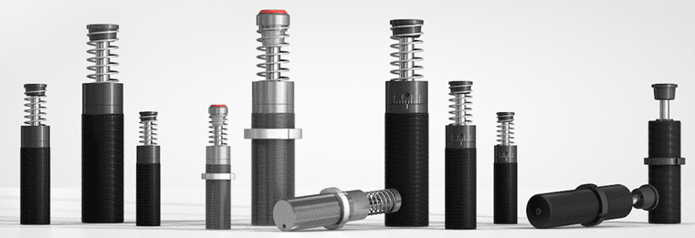 Assorted industrial gas springs and dampers