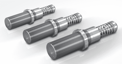 Three stainless steel precision guide pins