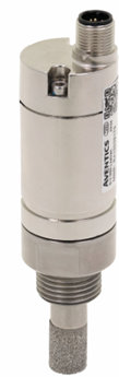 Stainless steel industrial sensor with porous tip