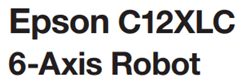 Epson C12XLC 6-axis industrial robot