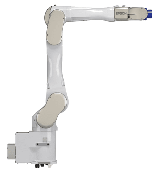 Epson white articulated industrial robotic arm